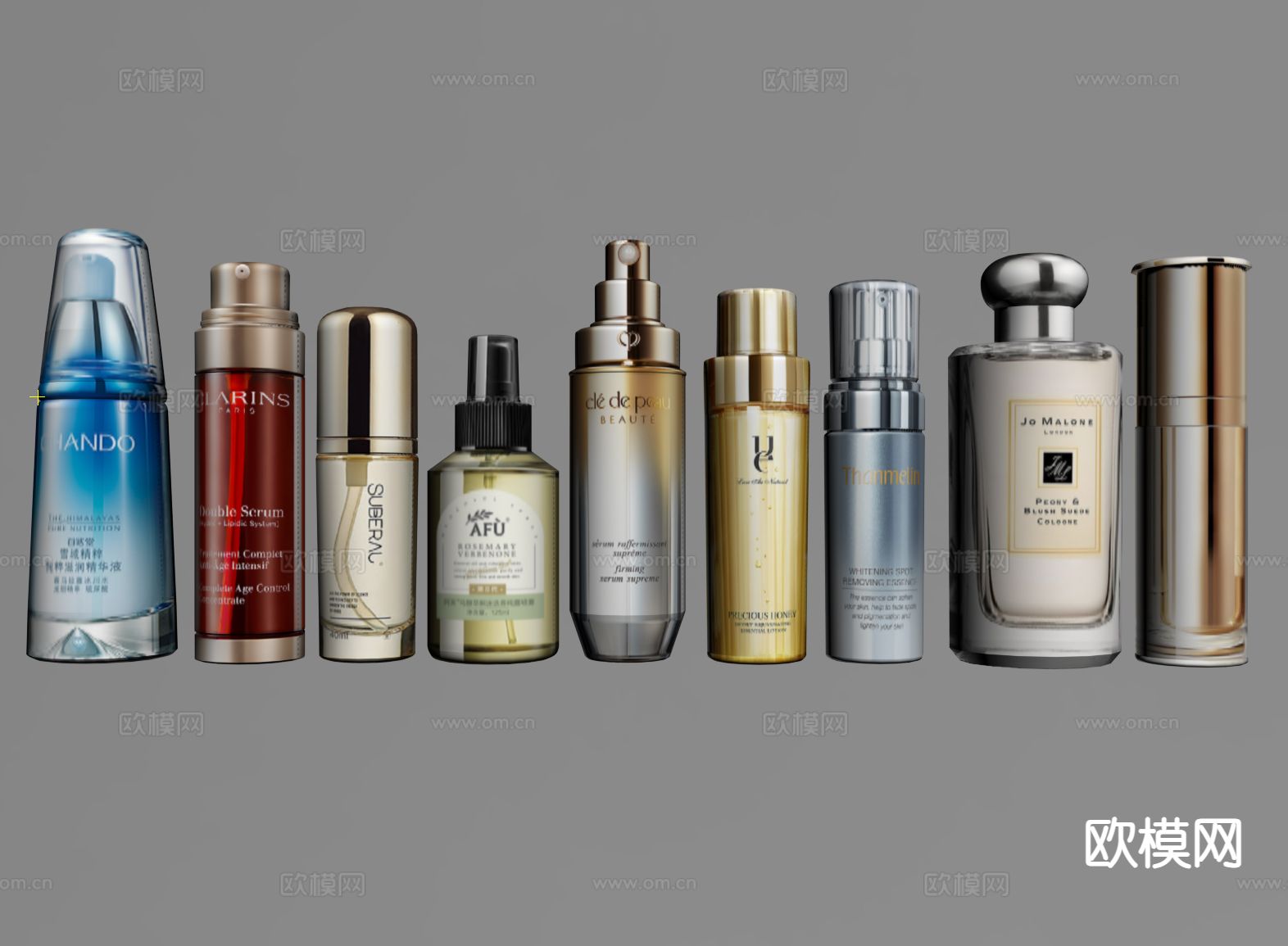 化妆品 护肤品 润肤露 美妆su模型下载（渲染图1）