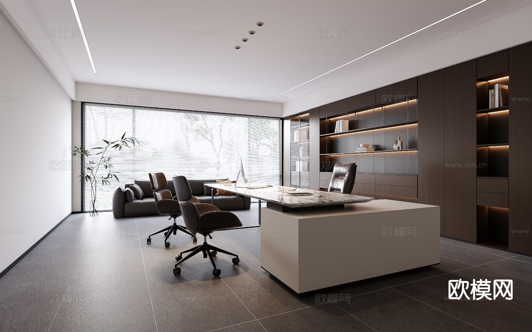 意式总经理室3d模型下载