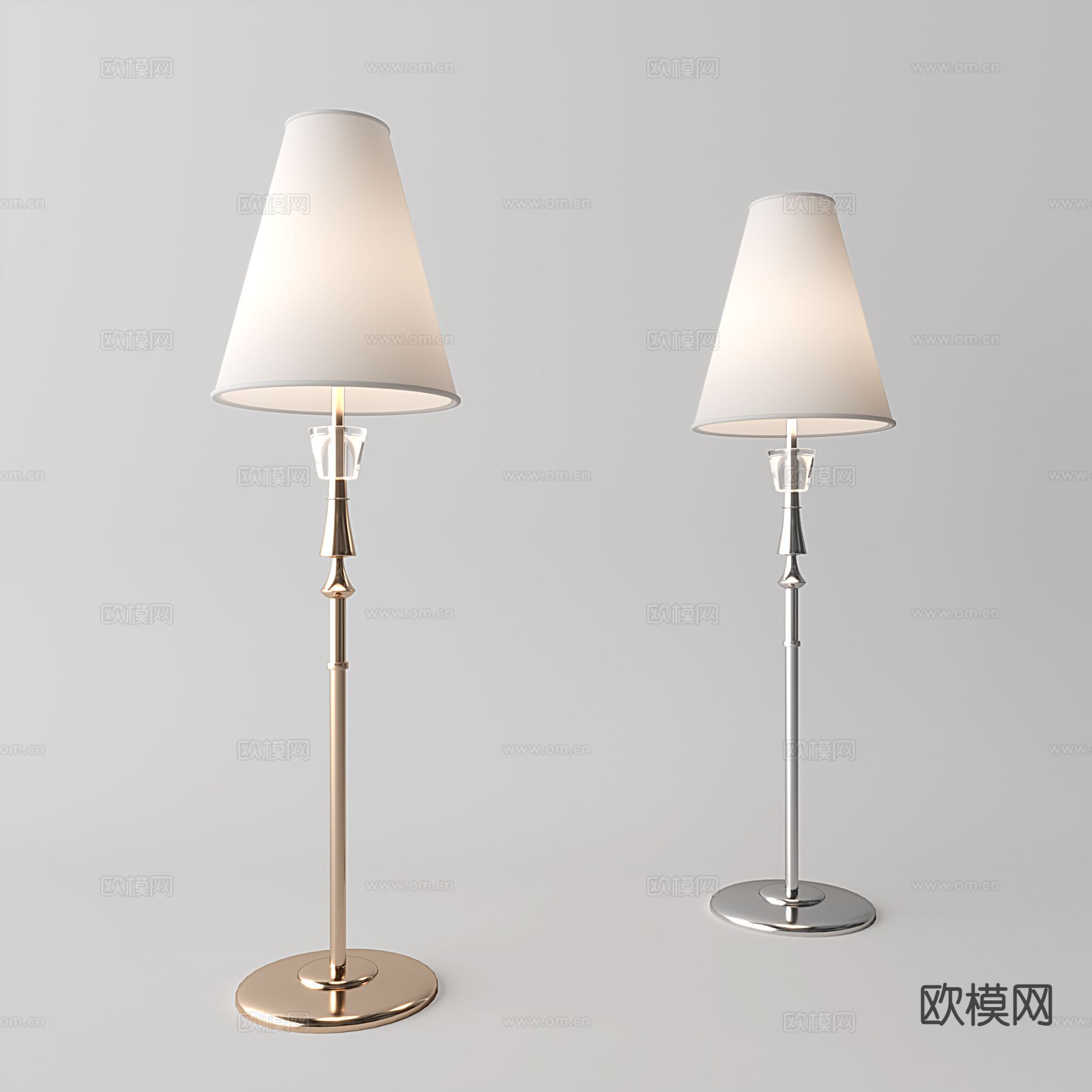 现代落地灯3d模型下载