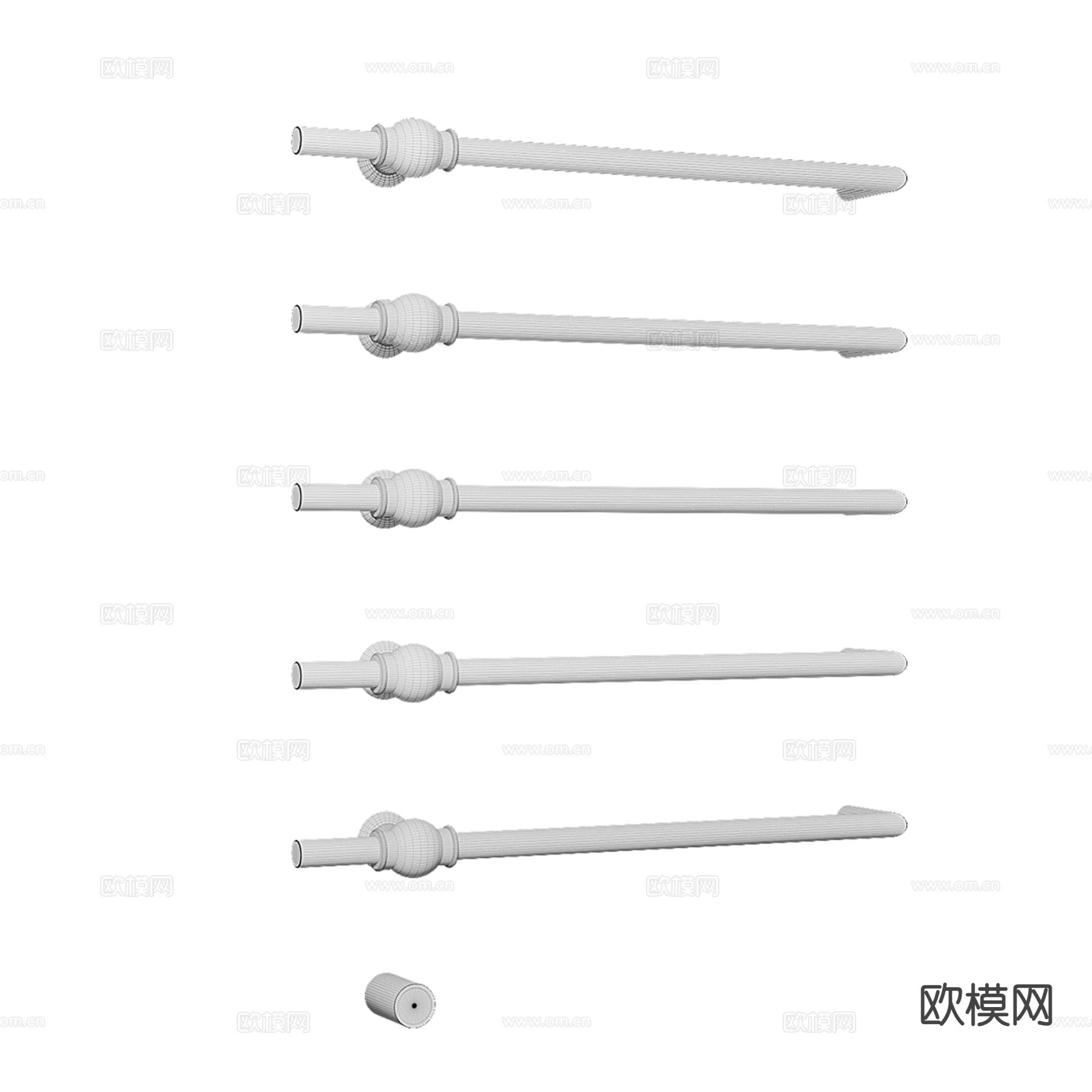 现代电热毛巾架3d模型