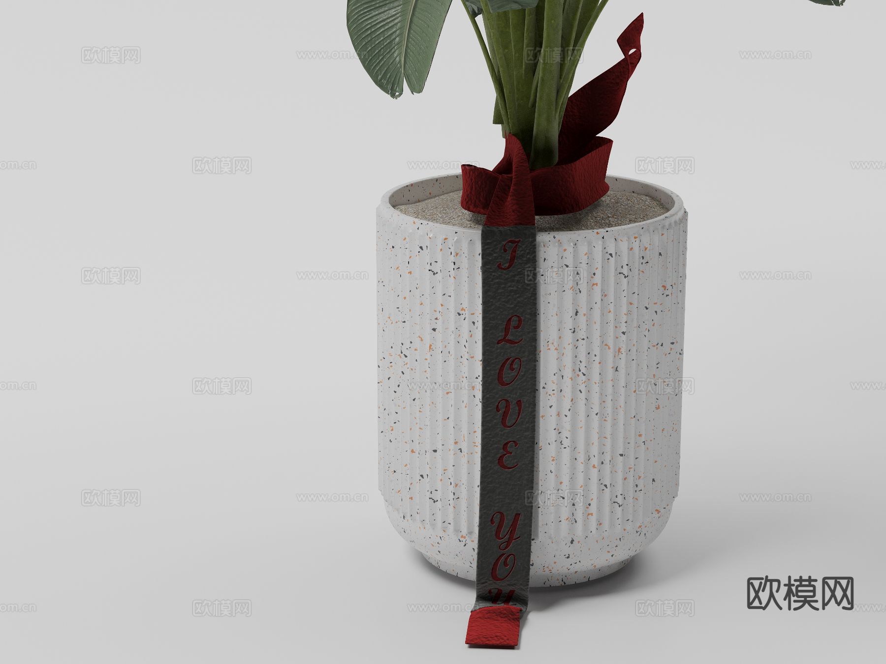 芭蕉叶 绿植盆栽 景观绿植3d模型