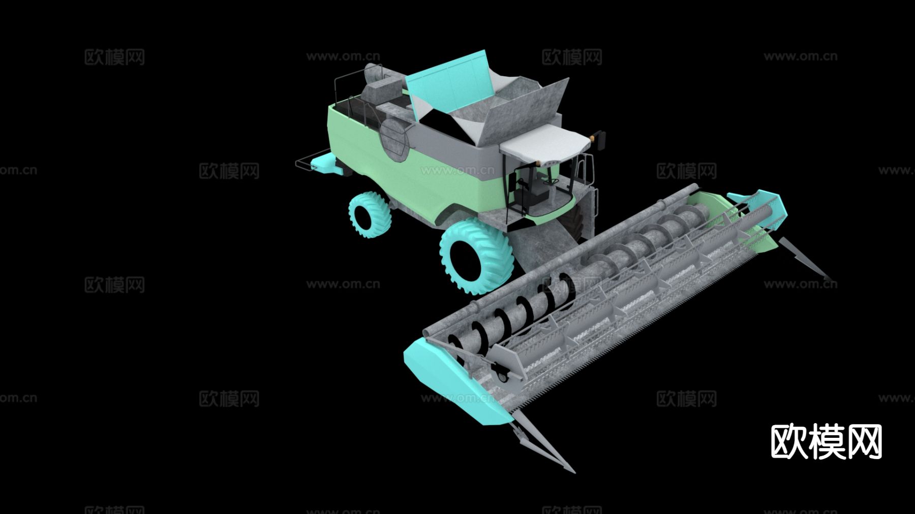 拖拉机 推土车3d模型