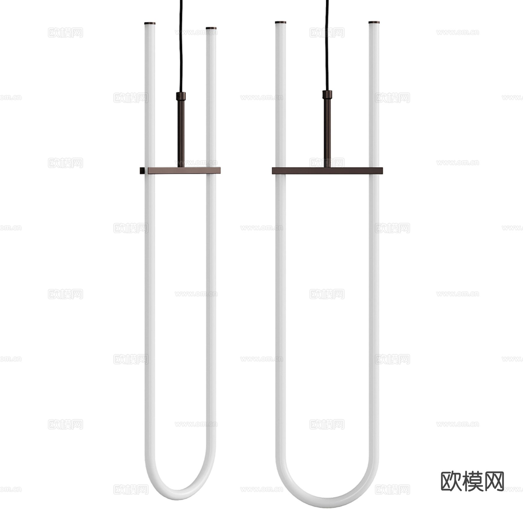 创意吊灯 U型吊灯3d模型