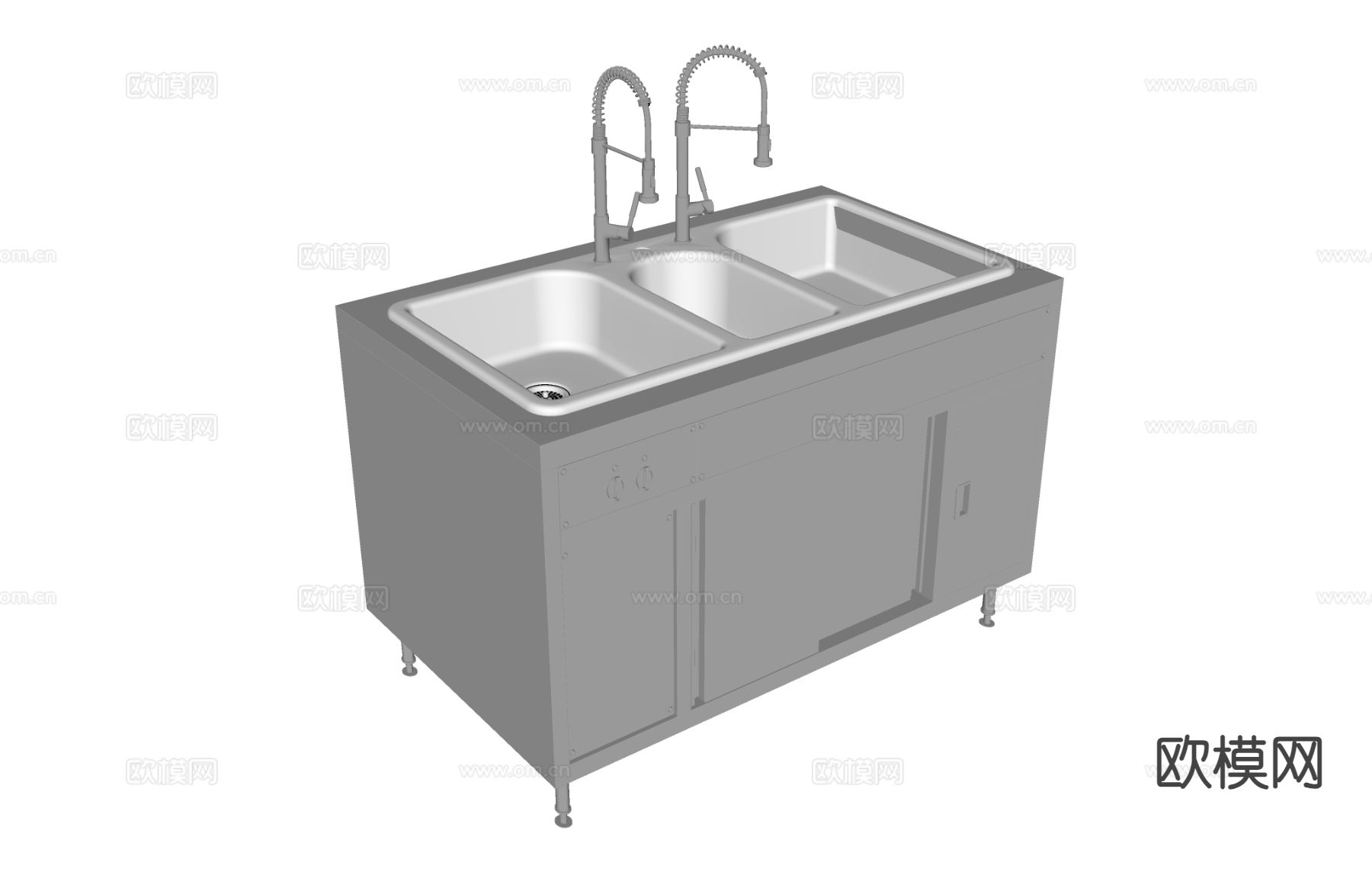 水槽su模型下载（渲染图1）