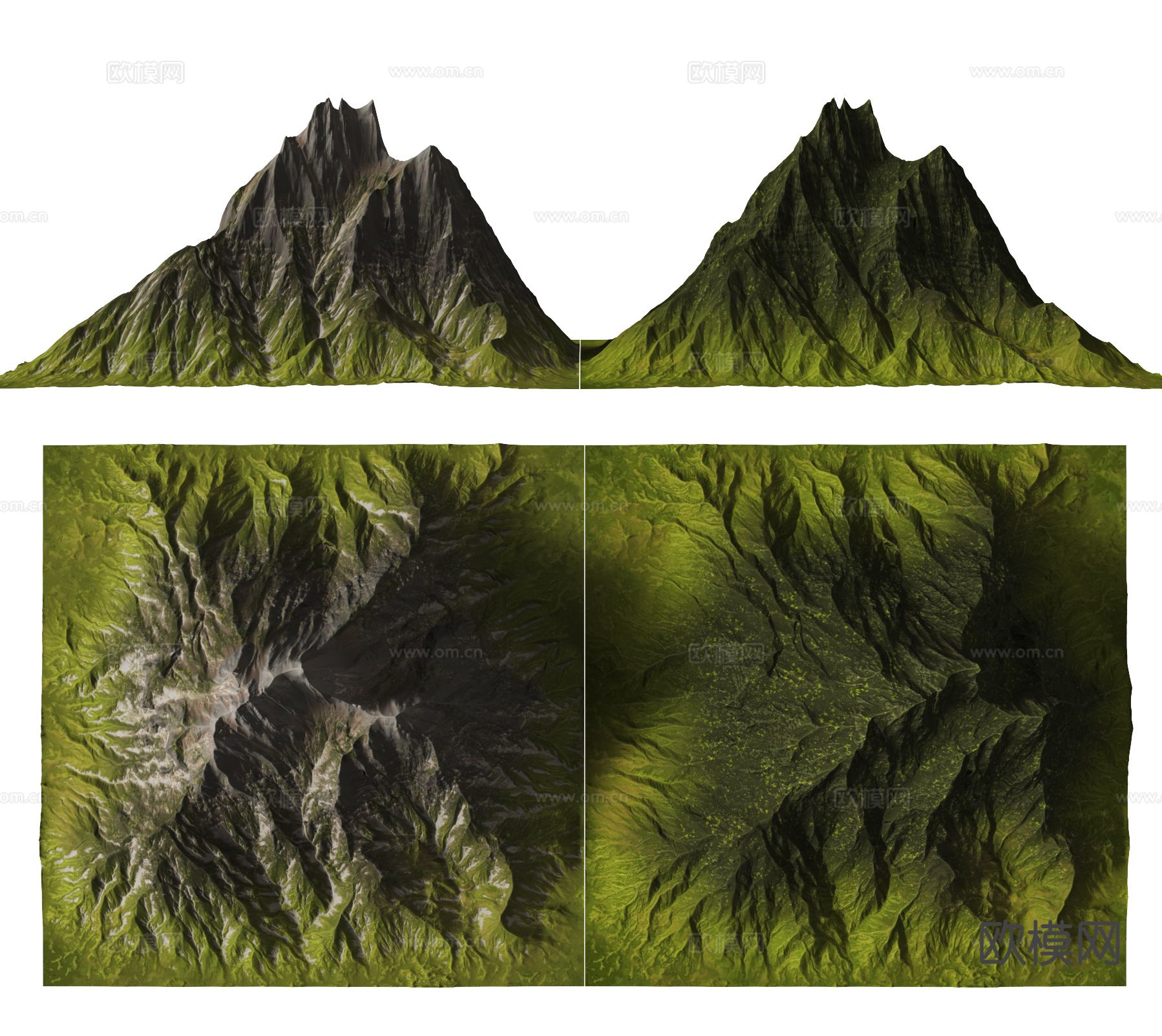 山脉 远山 地形3d模型