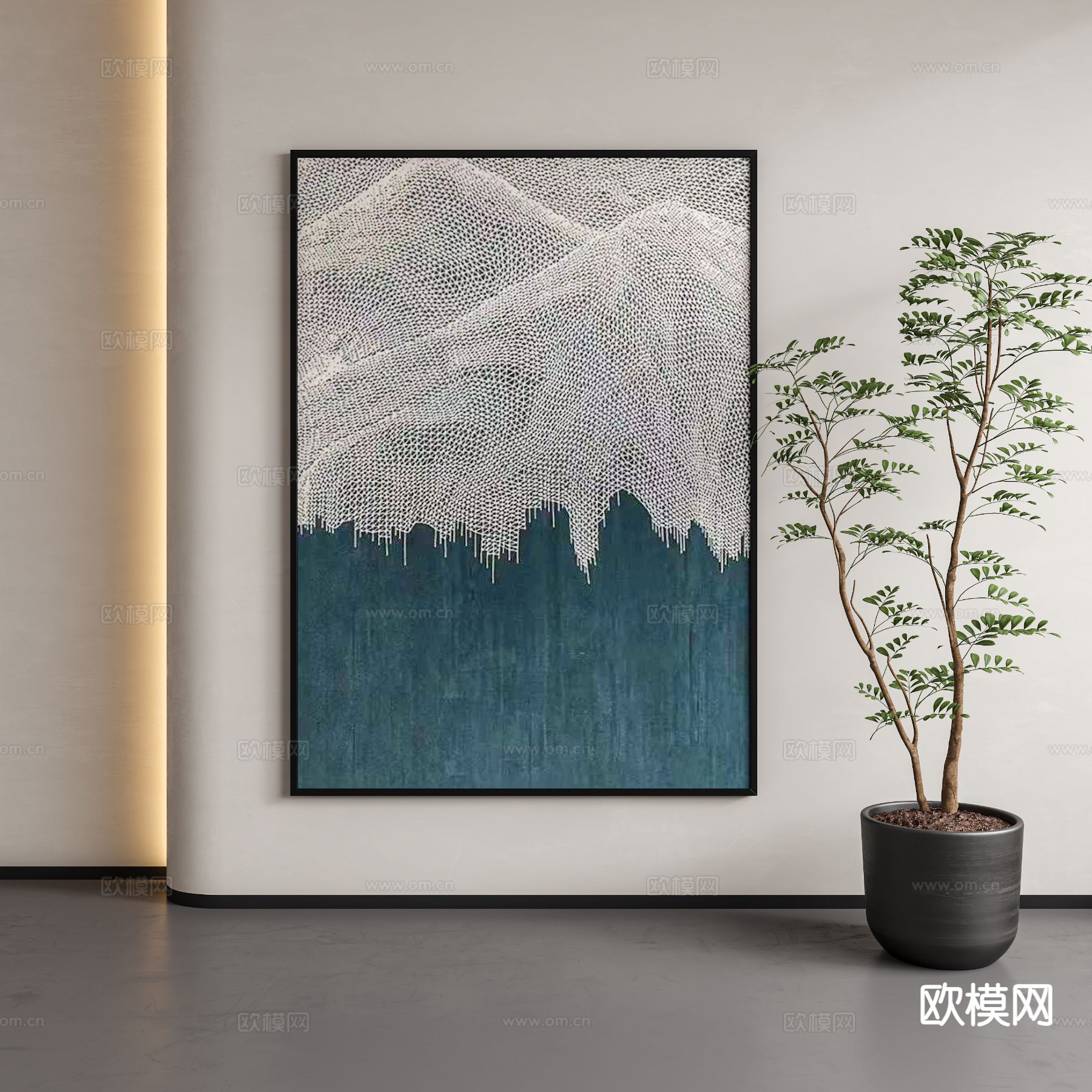 装饰画 艺术画 抽象画 挂画3d模型