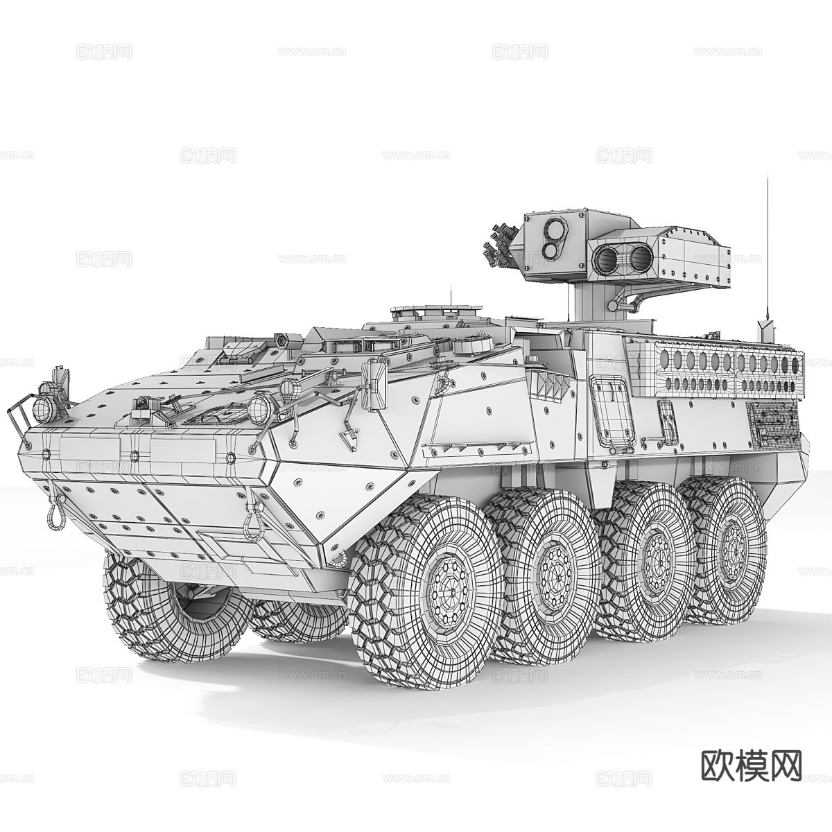 M1134 ATGM Stryker 史崔克反坦克导弹车3d模型