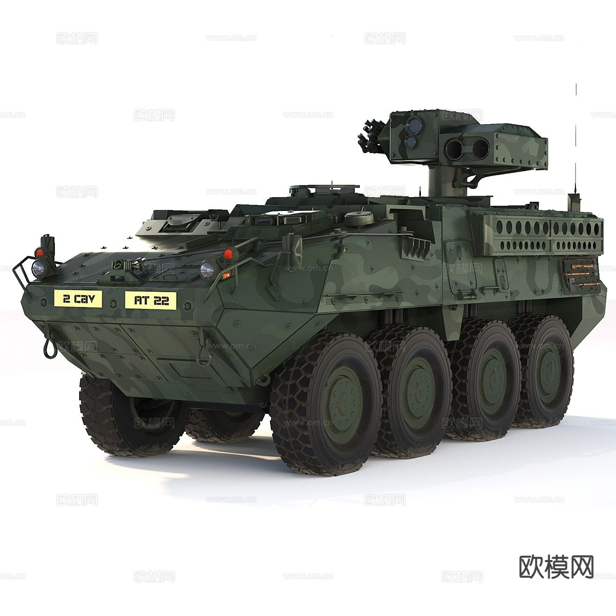 M1134 ATGM Stryker 史崔克反坦克导弹车3d模型