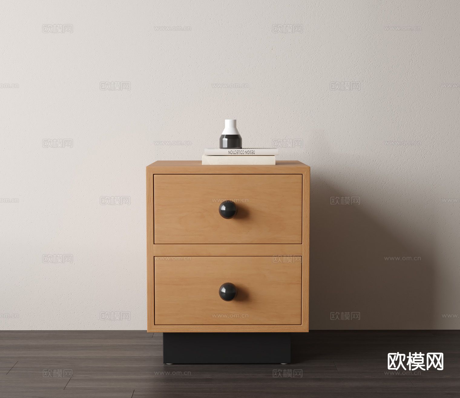 中古床头柜3d模型下载