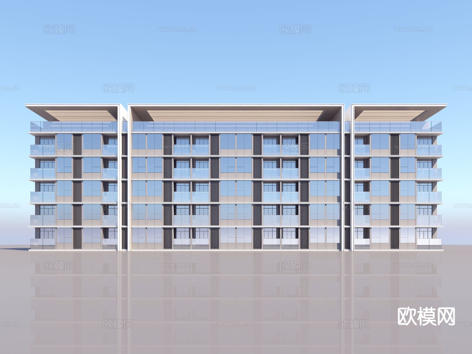 学校外观 宿舍楼3d模型