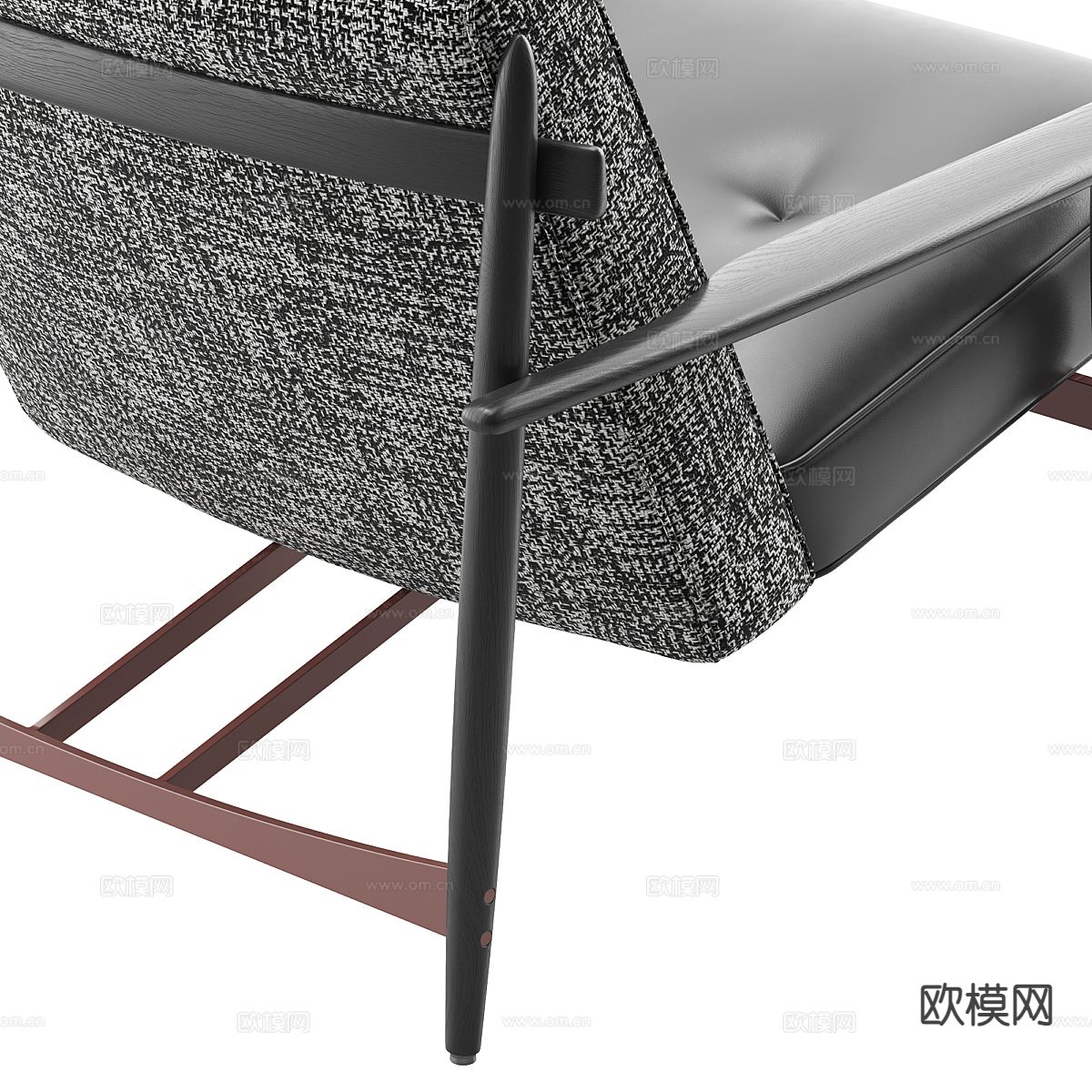 Minotti Trio 意式沙发椅 休闲椅 扶手椅3d模型