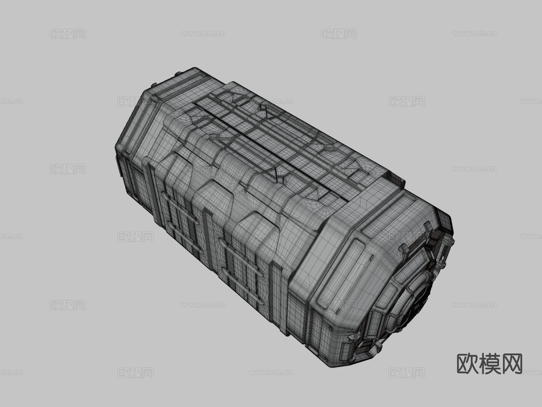 科幻集装箱 游戏道具 动漫道具3d模型