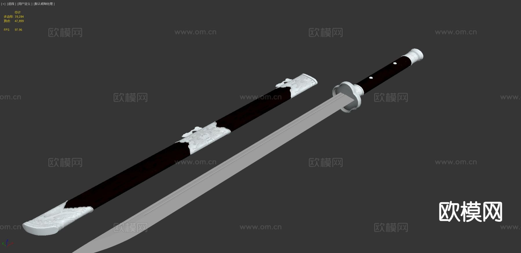 中国道剑 刀剑3d模型