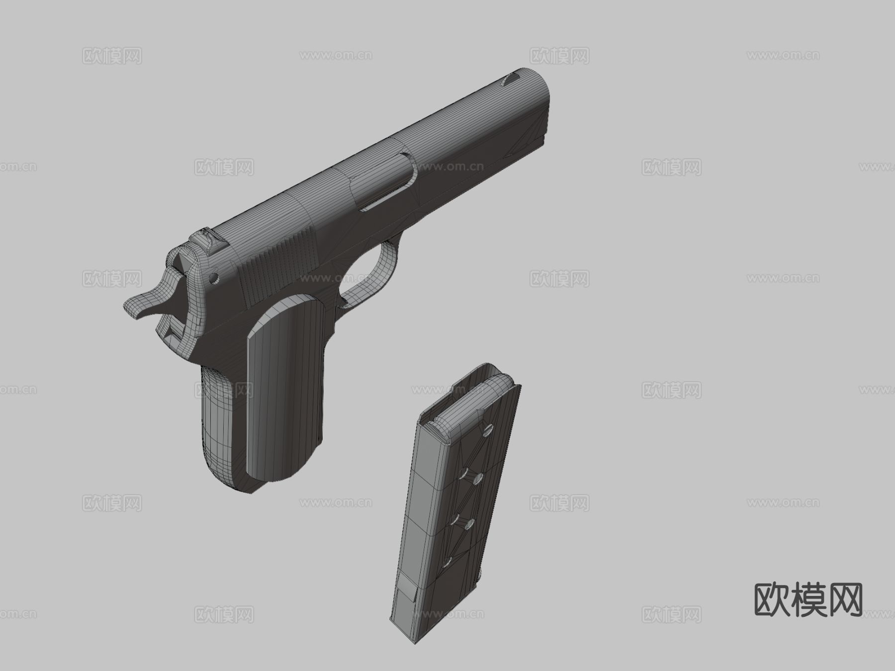 手枪 枪支 枪械 武器3d模型