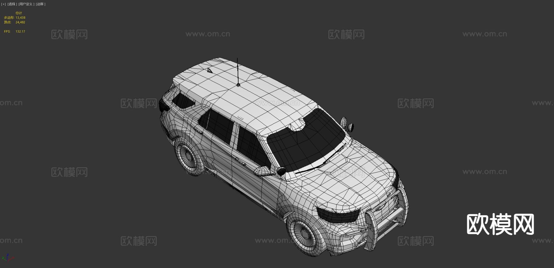 警车 汽车3d模型