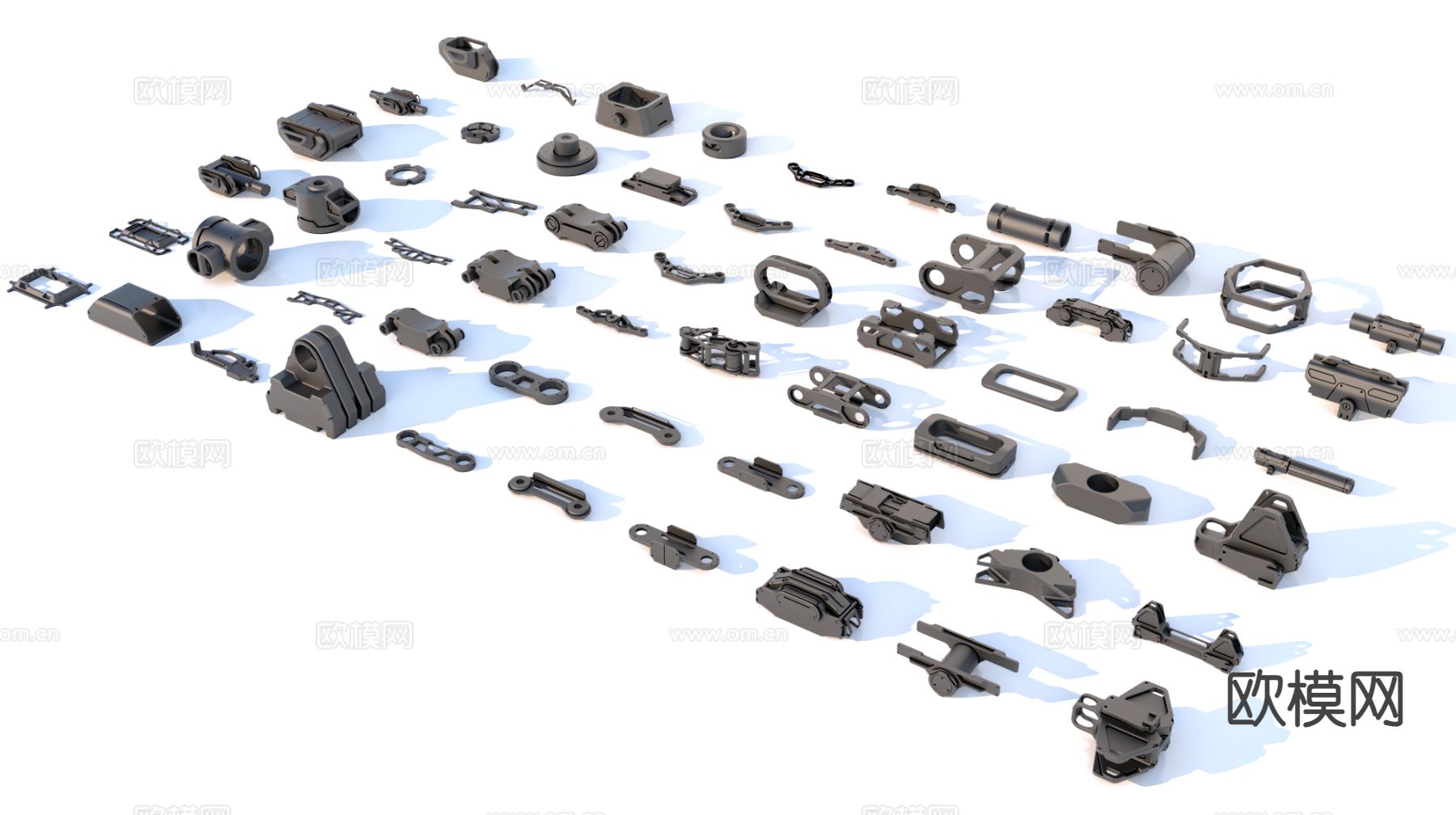 硬表面零件 机械零件 工业设备3d模型下载
