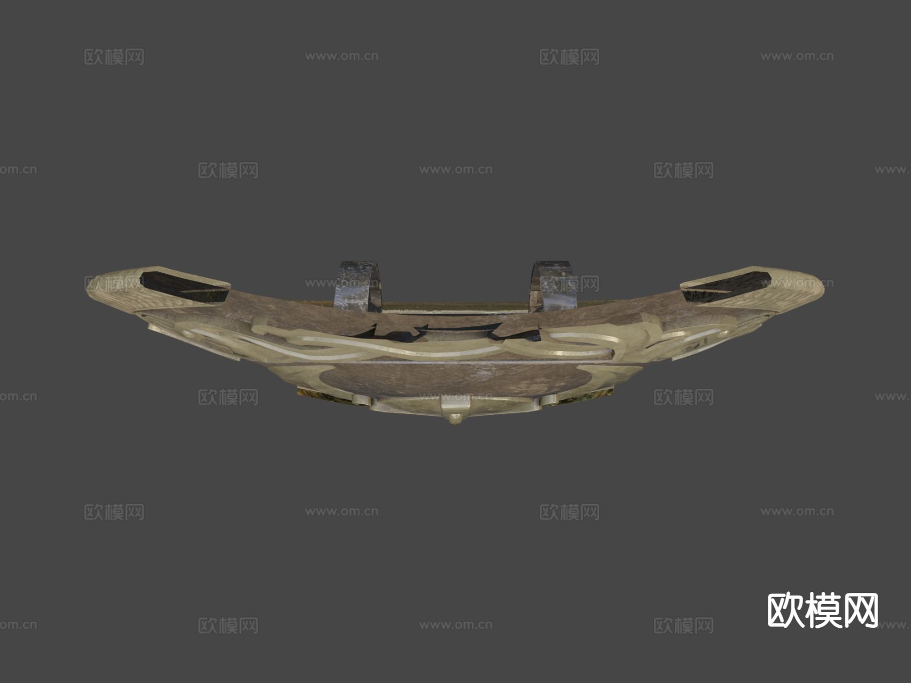 矮人盾牌 护盾 圆盾 游戏道具3d模型