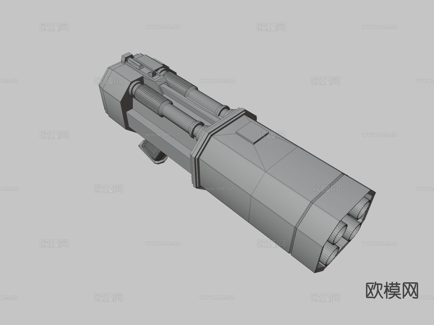 科幻手枪 概念手枪3d模型