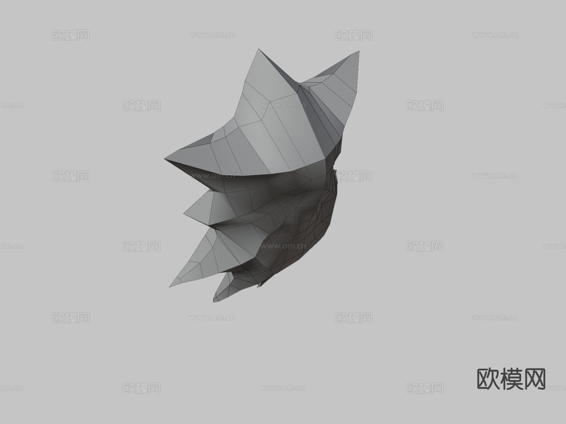 冰魔法石3d模型下载（渲染图2）