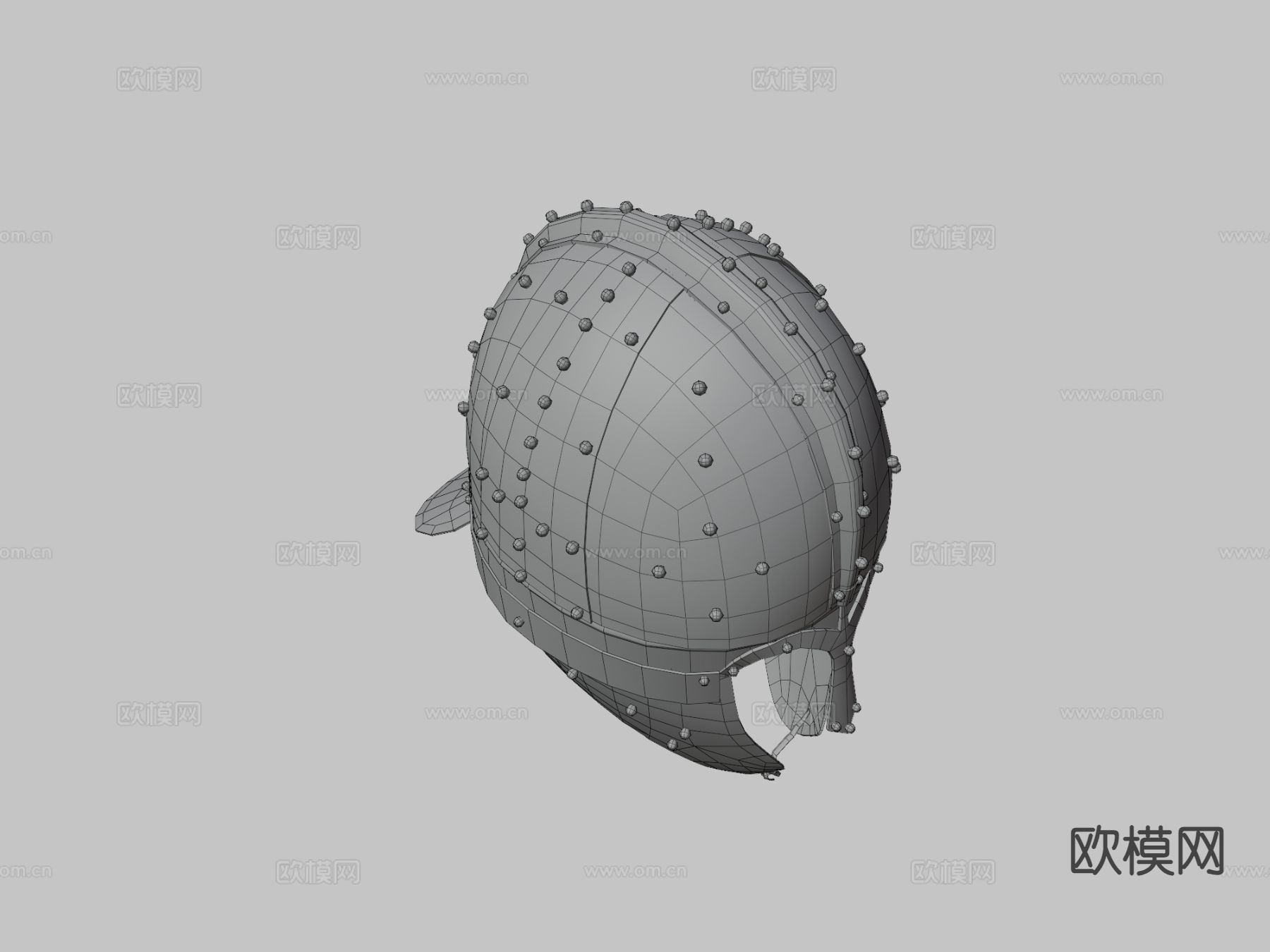 罗马山脊头盔 钢盔3d模型