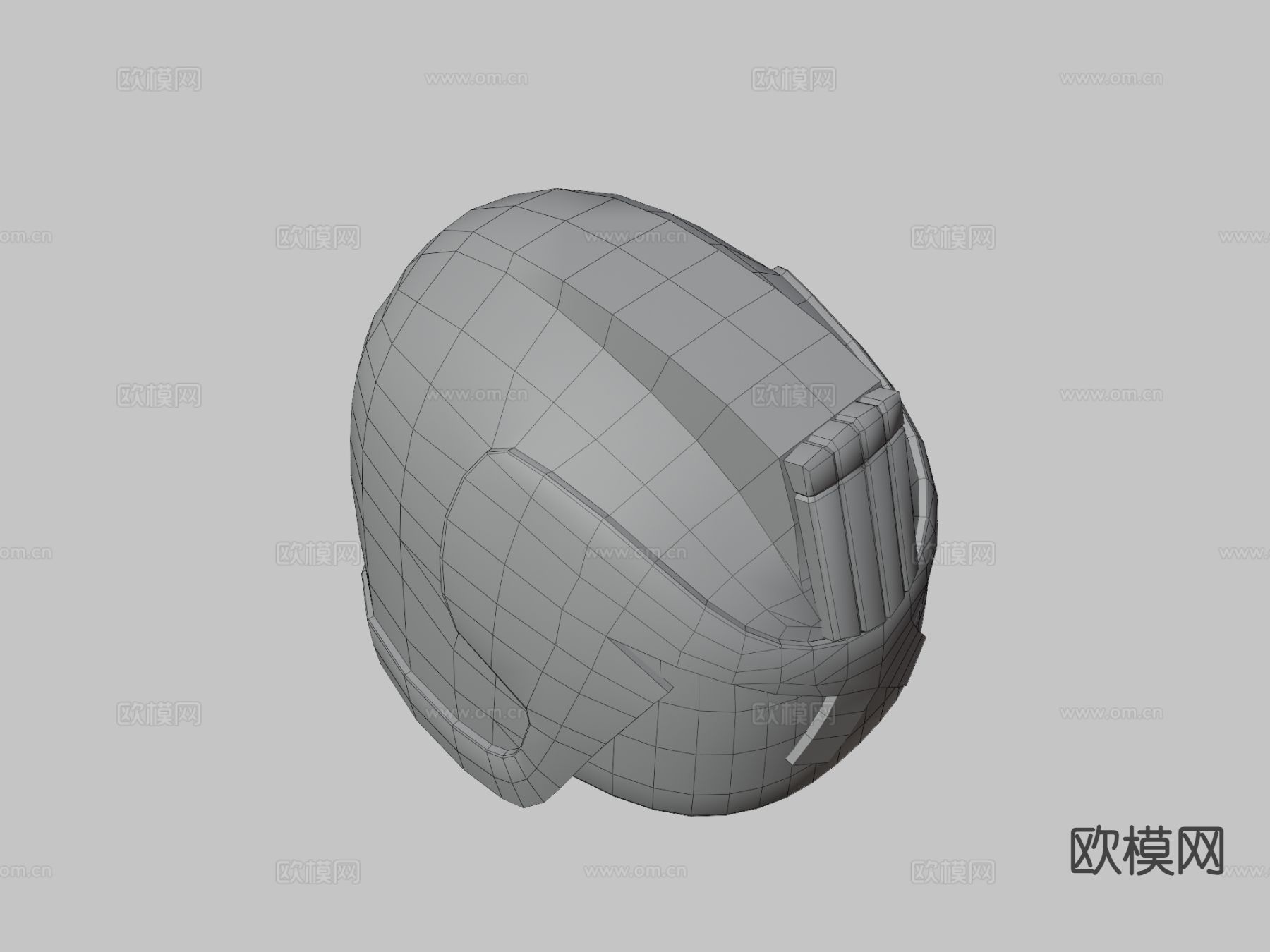 德雷德法官头盔3d模型