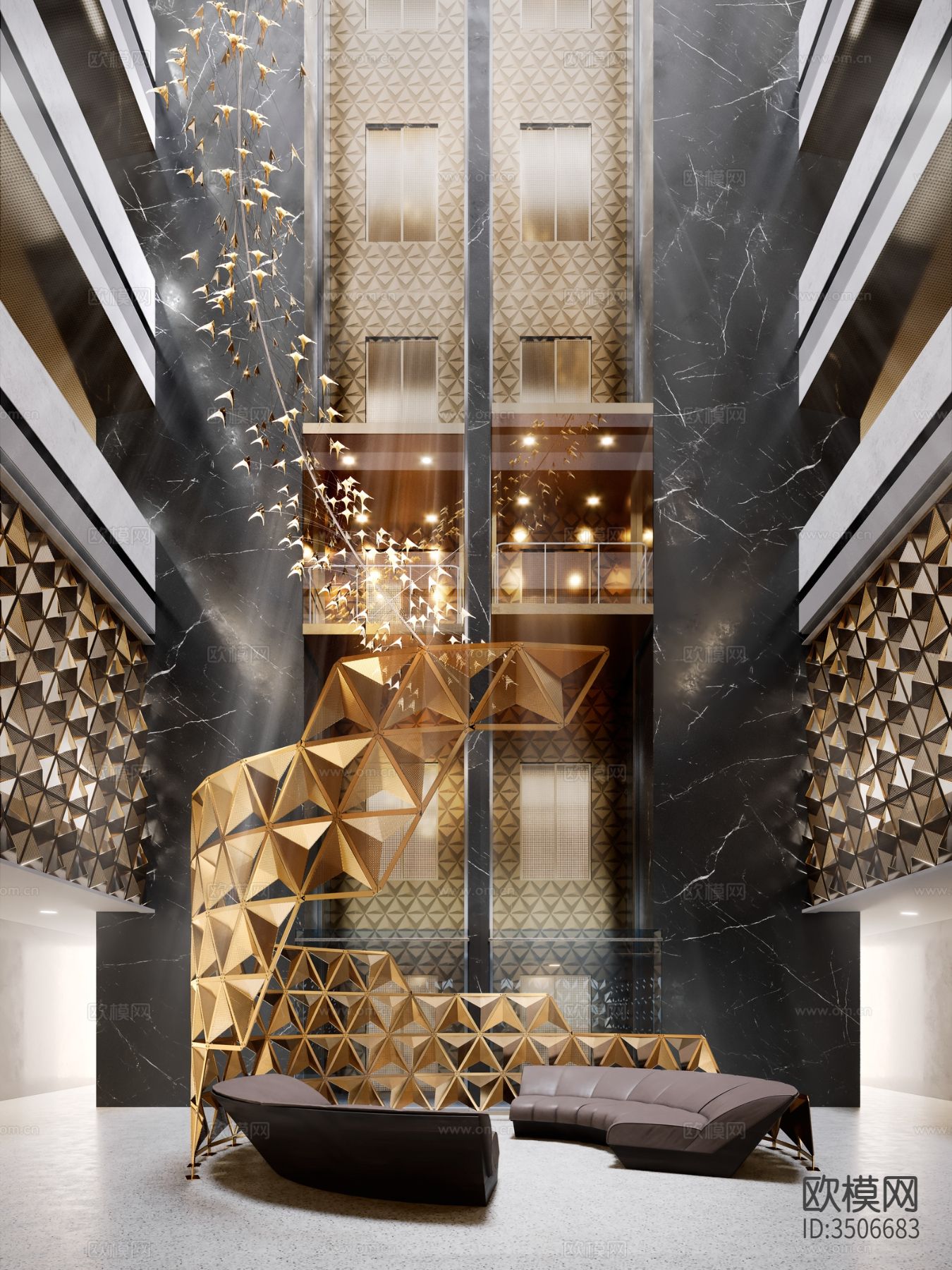 现代售楼处装修效果图下载（渲染图5）