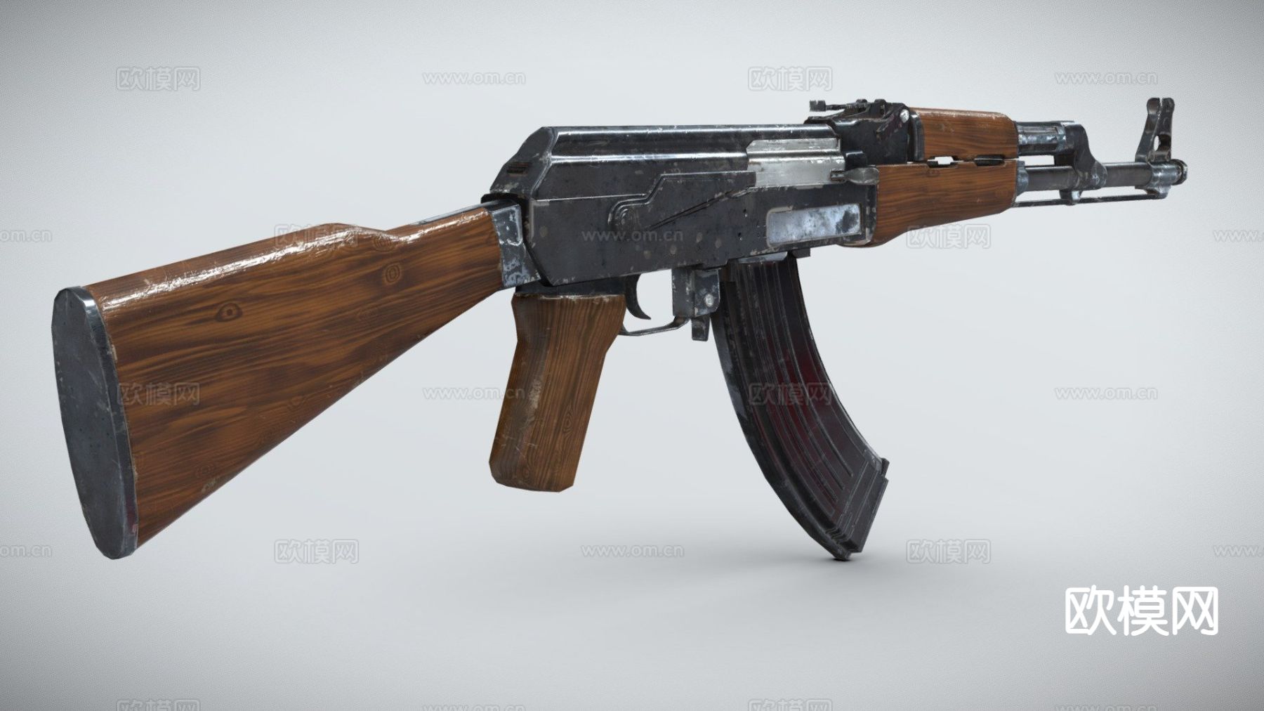 AK47步枪 游戏武器3d模型