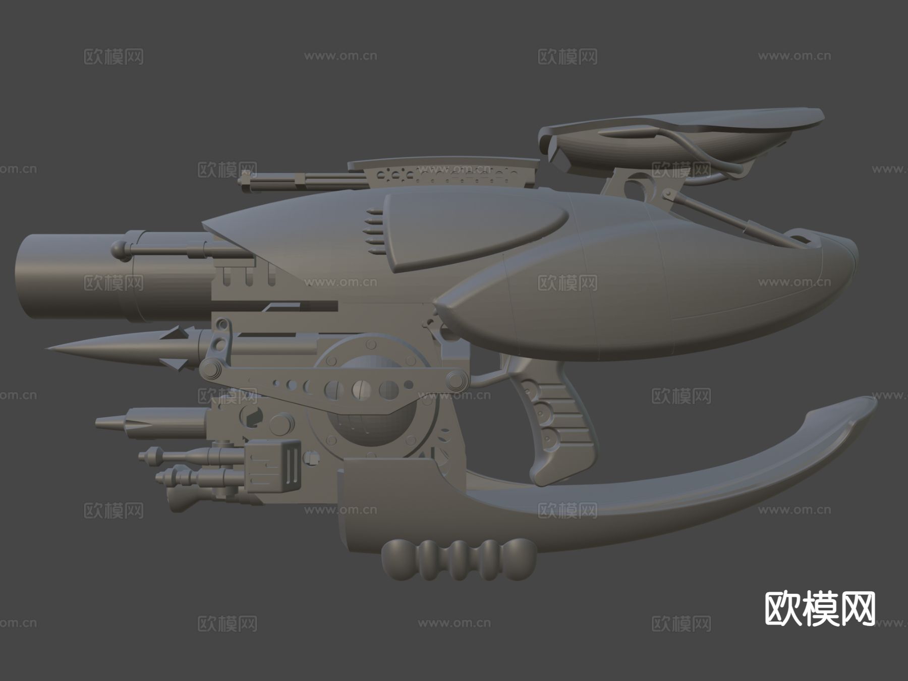 概念手枪 科幻枪支 游戏道具3d模型