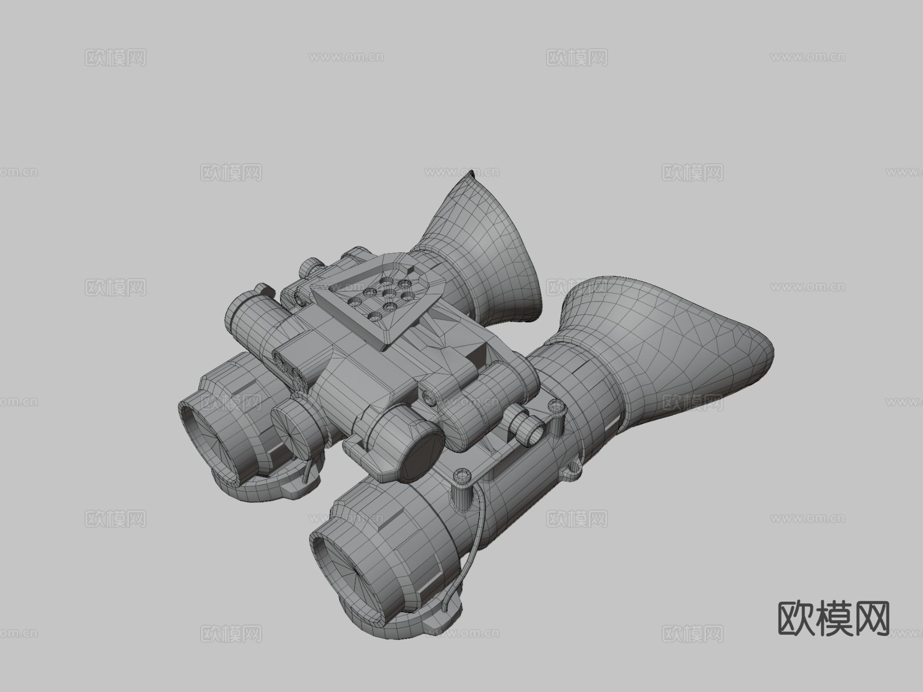 伯尼 望远镜3d模型