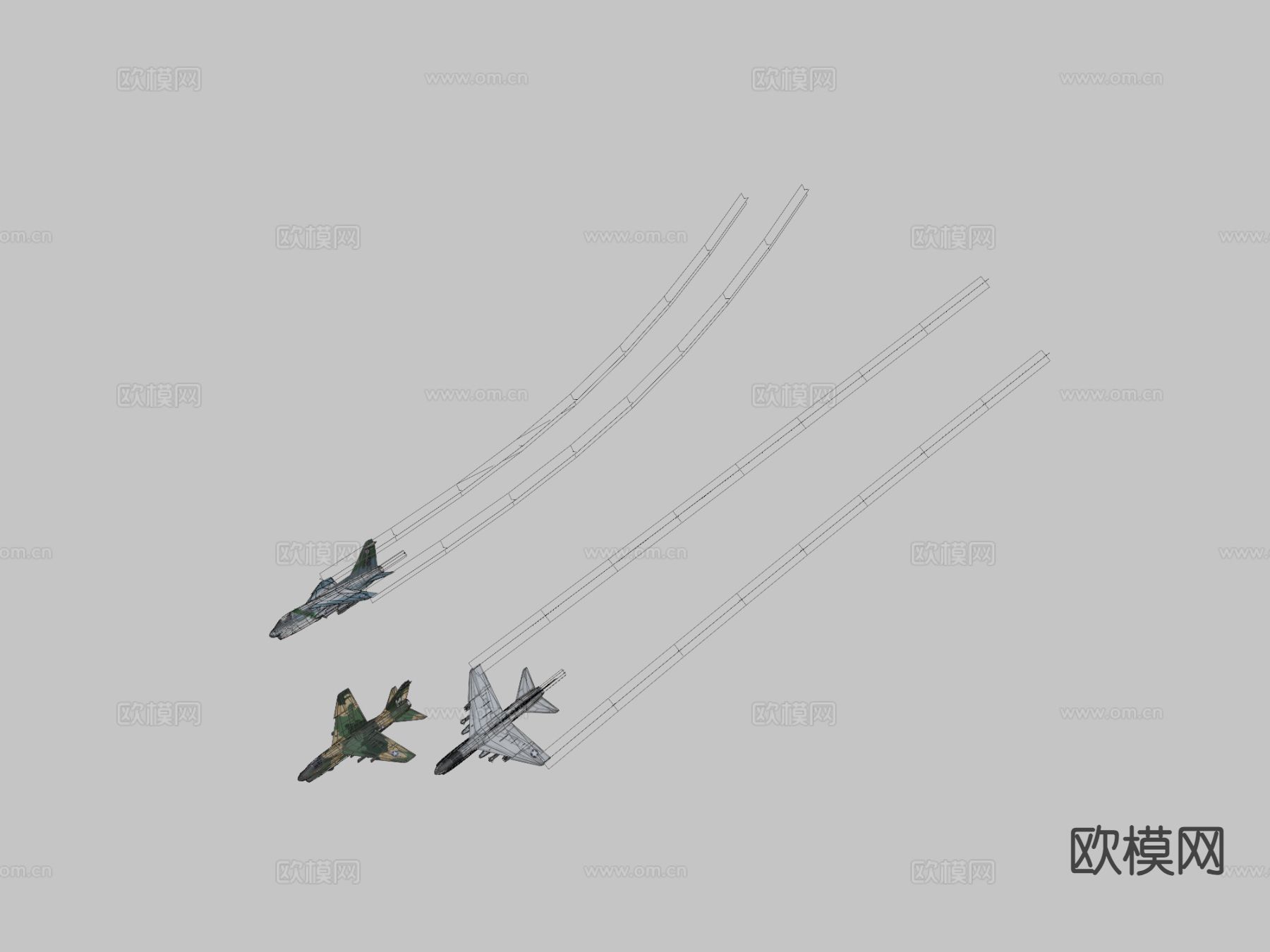 飞机 战斗机3d模型下载（渲染图2）