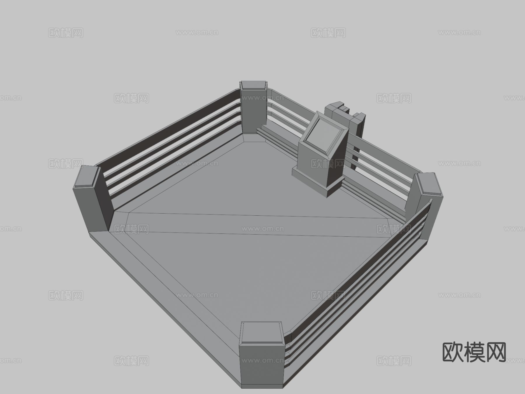 升降机-电梯3d模型下载（渲染图2）