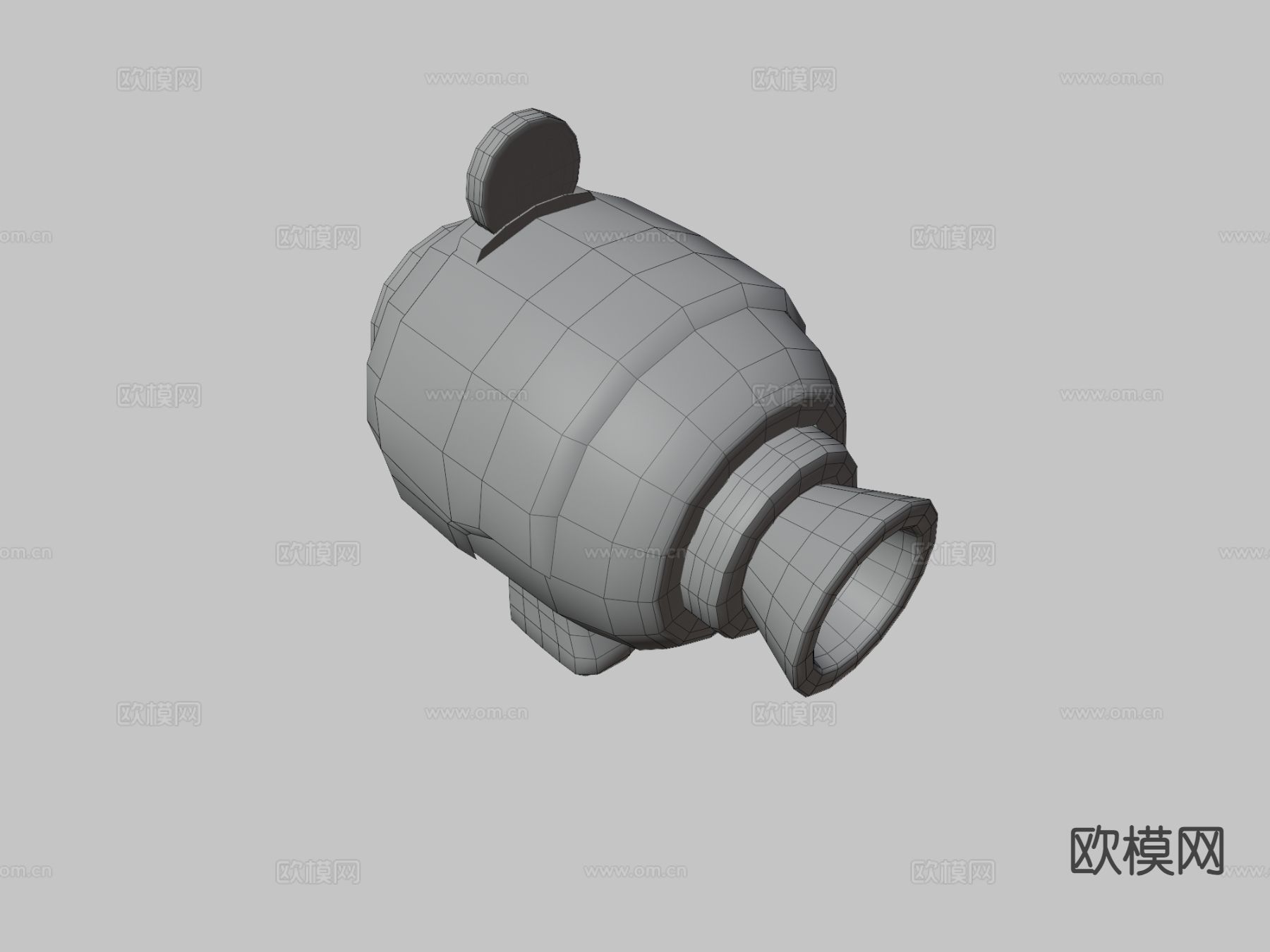 卡通未来枪3d模型