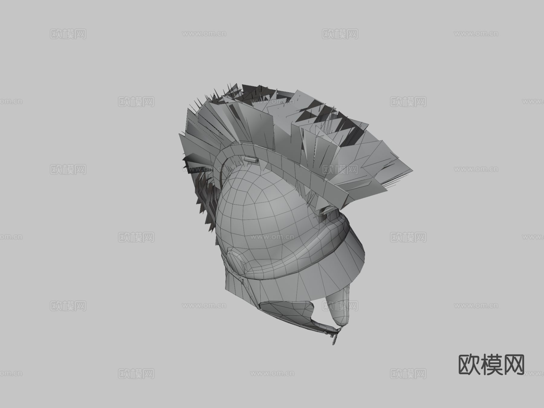 古代头盔 罗马头盔3d模型