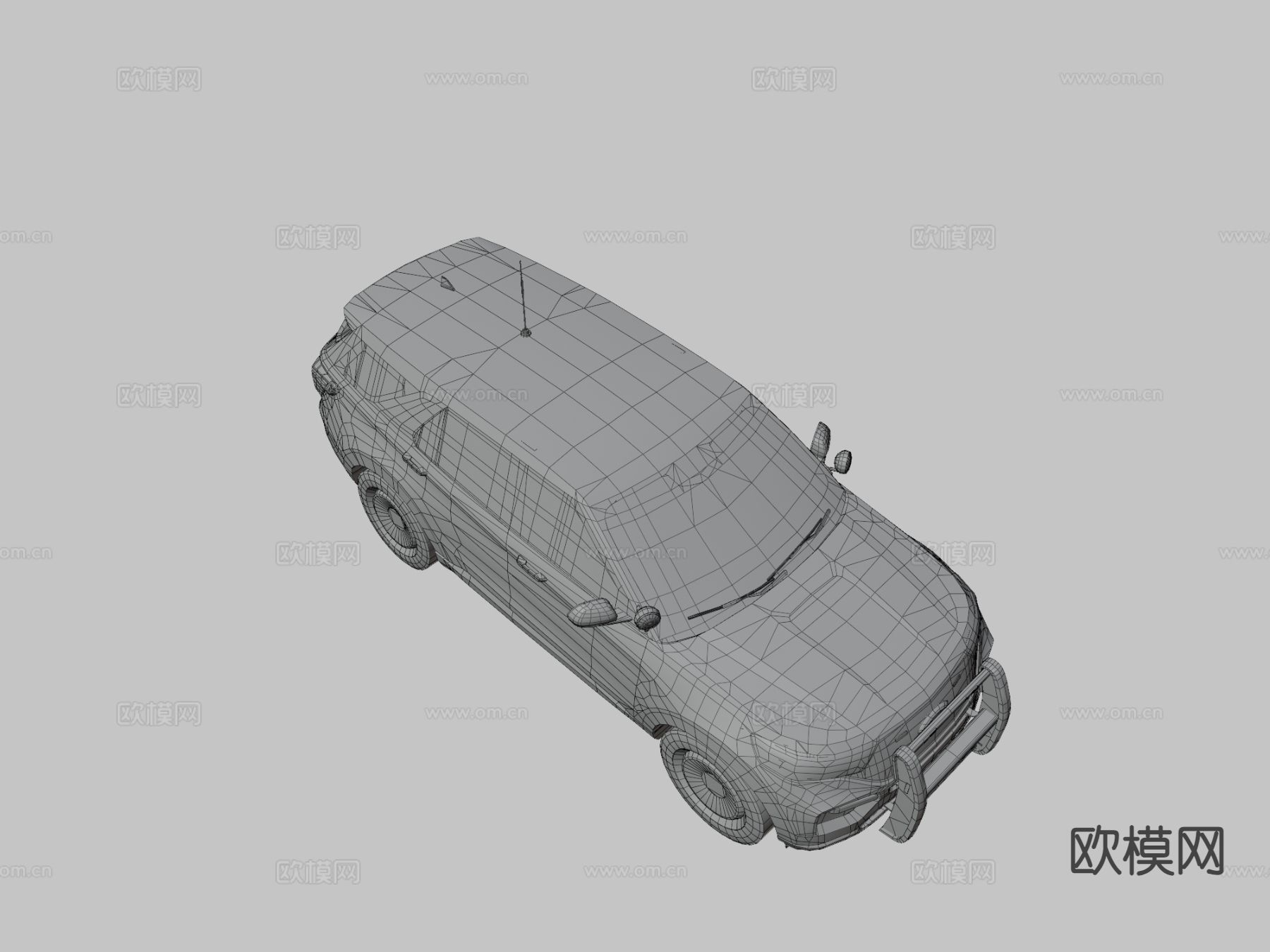 警车 汽车3d模型