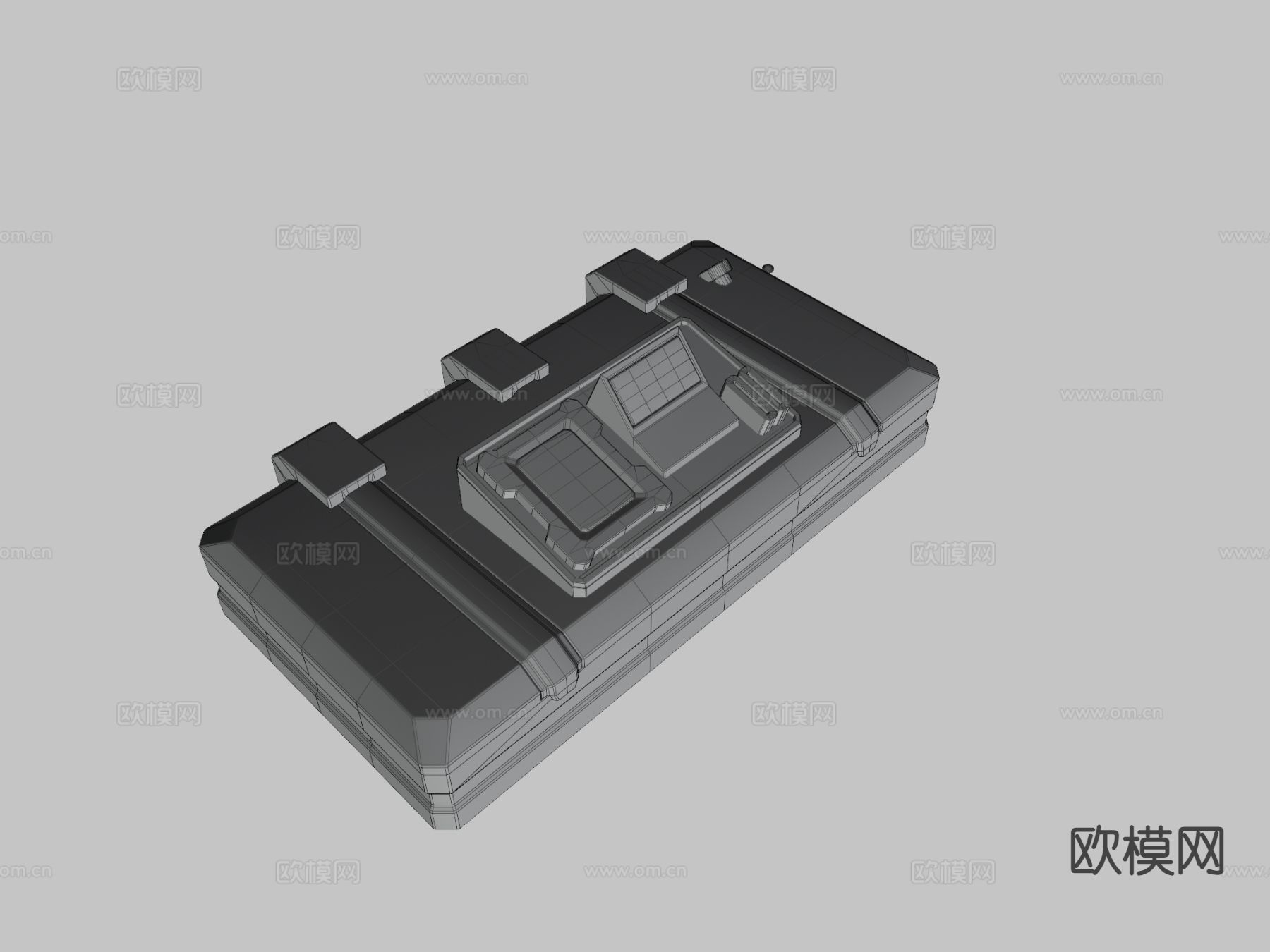 科幻机械台3d模型