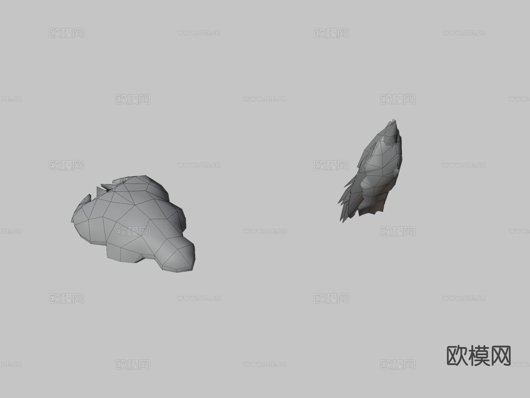 战斗盾牌 护盾 游戏道具3d模型下载（渲染图2）