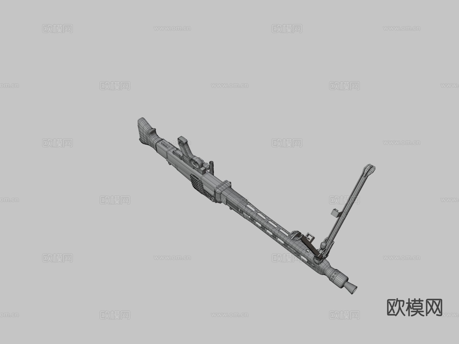 老式步枪 游戏武器3d模型