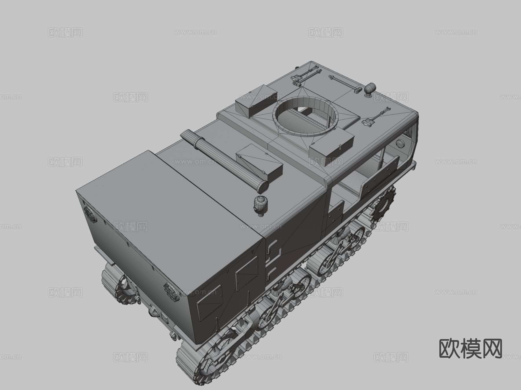 M4 - 拖拉机 农家道具3d模型