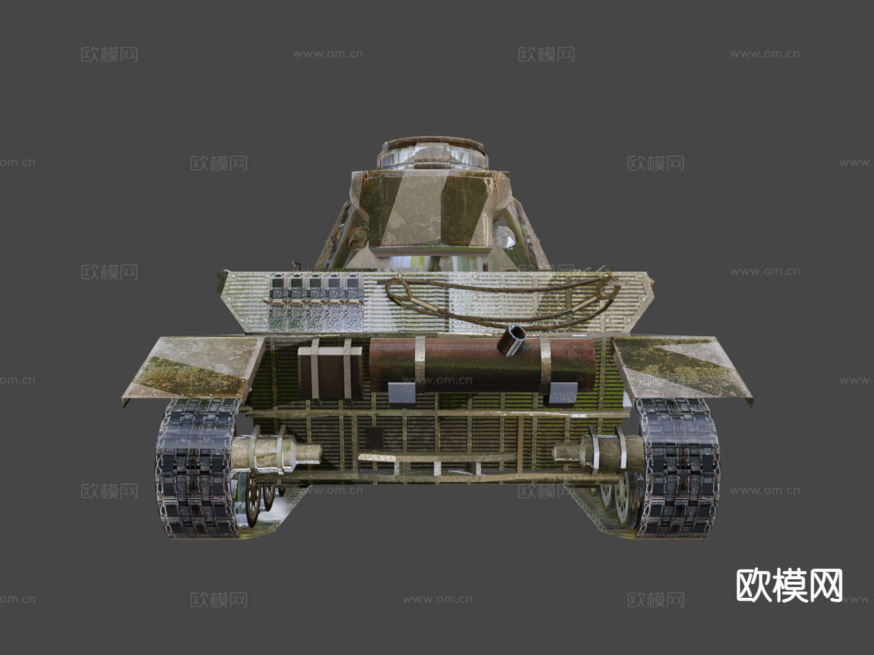 二战Panzer4坦克3d模型