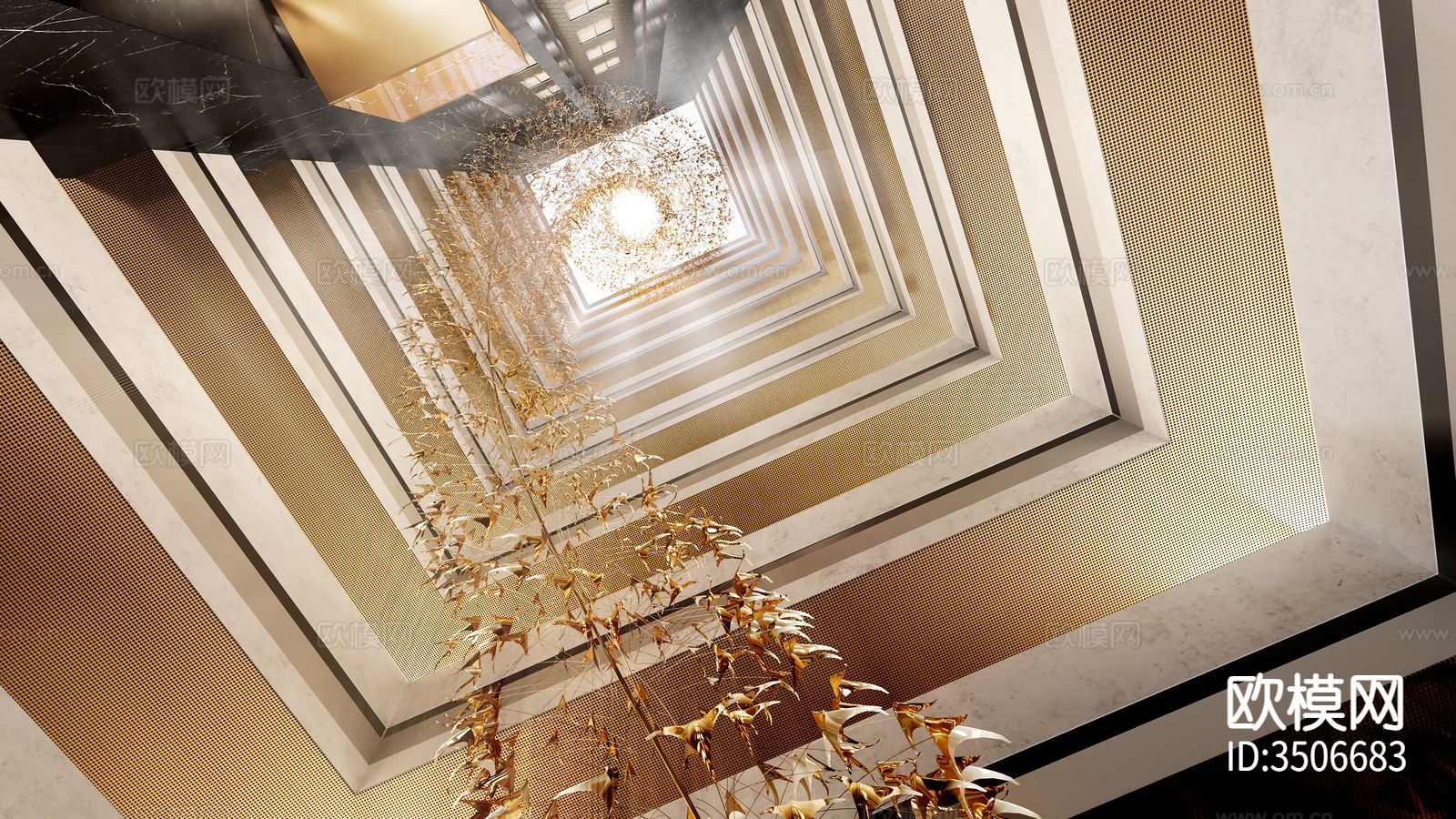 现代售楼处装修效果图下载（渲染图3）