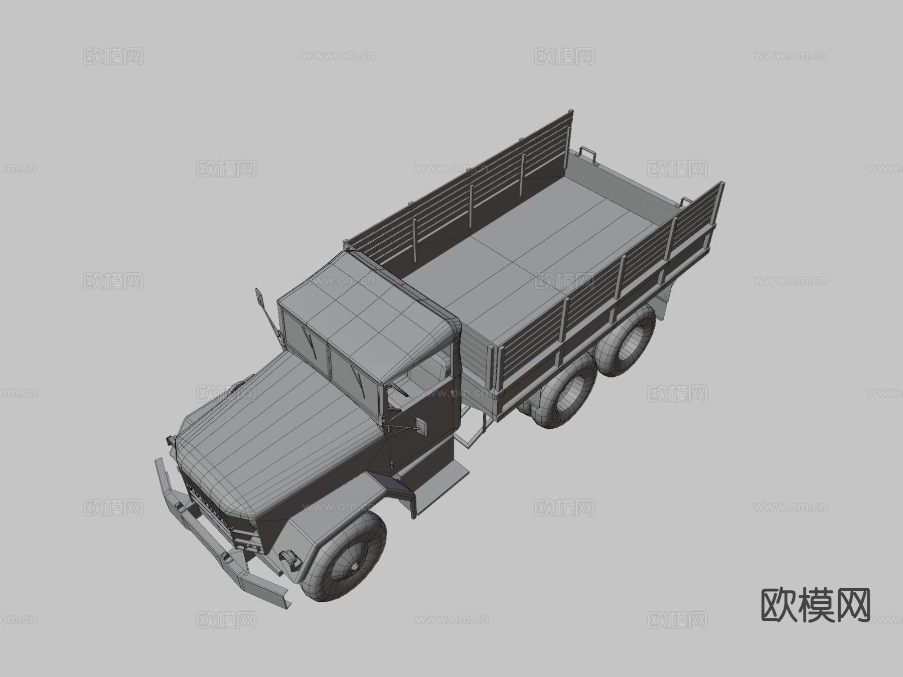 M35军用货车 军车3d模型