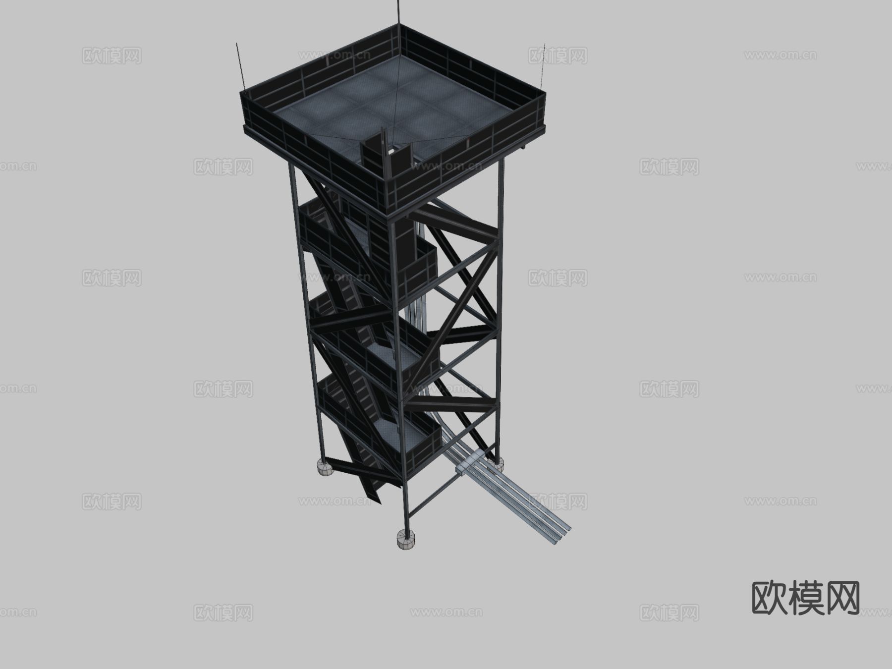 守卫塔 信号塔3d模型