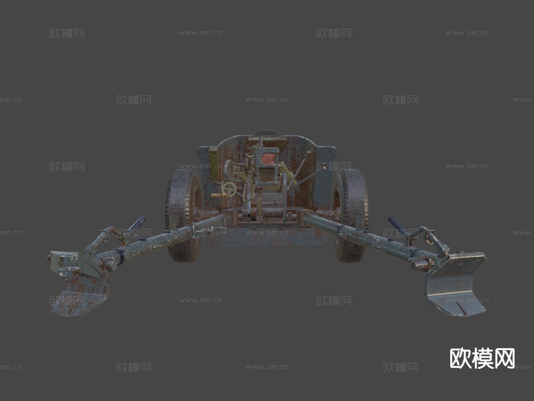 Pak 38德国炮3d模型