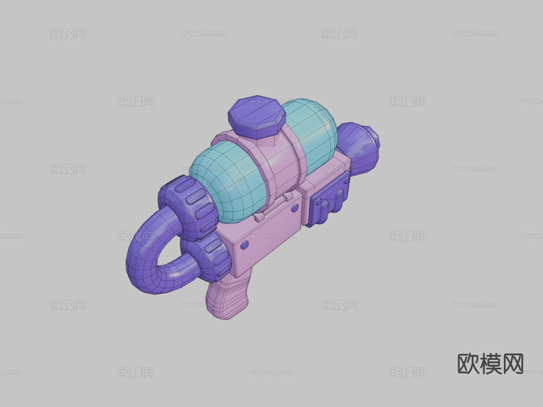 玩具手枪 游戏道具3d模型