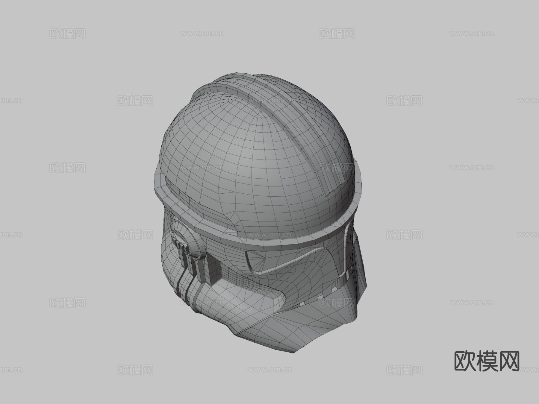 克隆士兵头盔3d模型