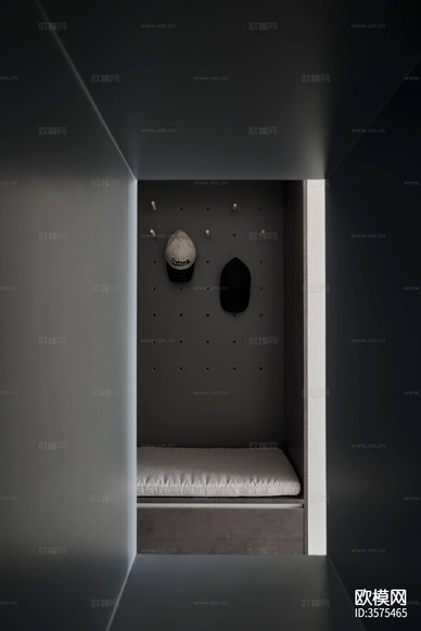 現(xiàn)代極簡風(fēng)客餐廳裝修效果圖下載(渲染圖3)