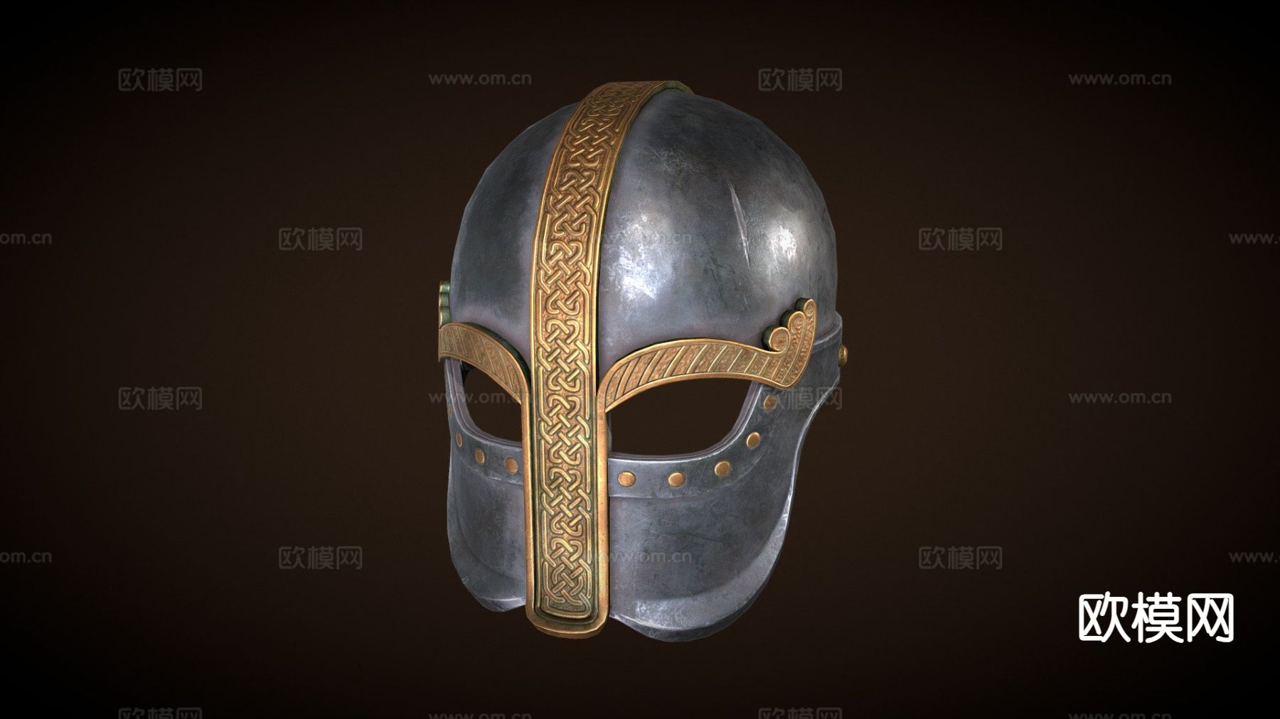 维京头盔3d模型下载（渲染图1）