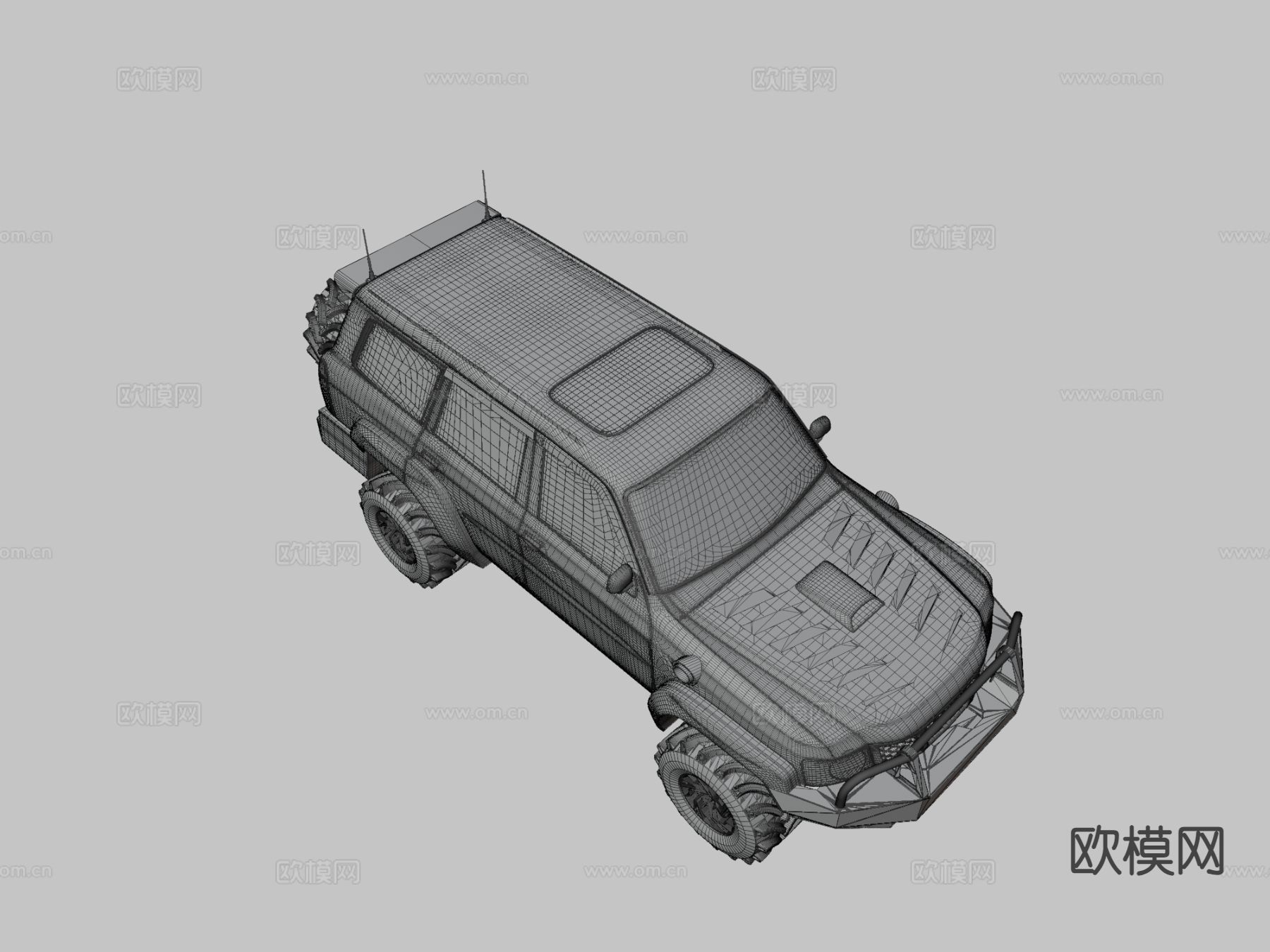 汽车 巡逻车 越野车3d模型