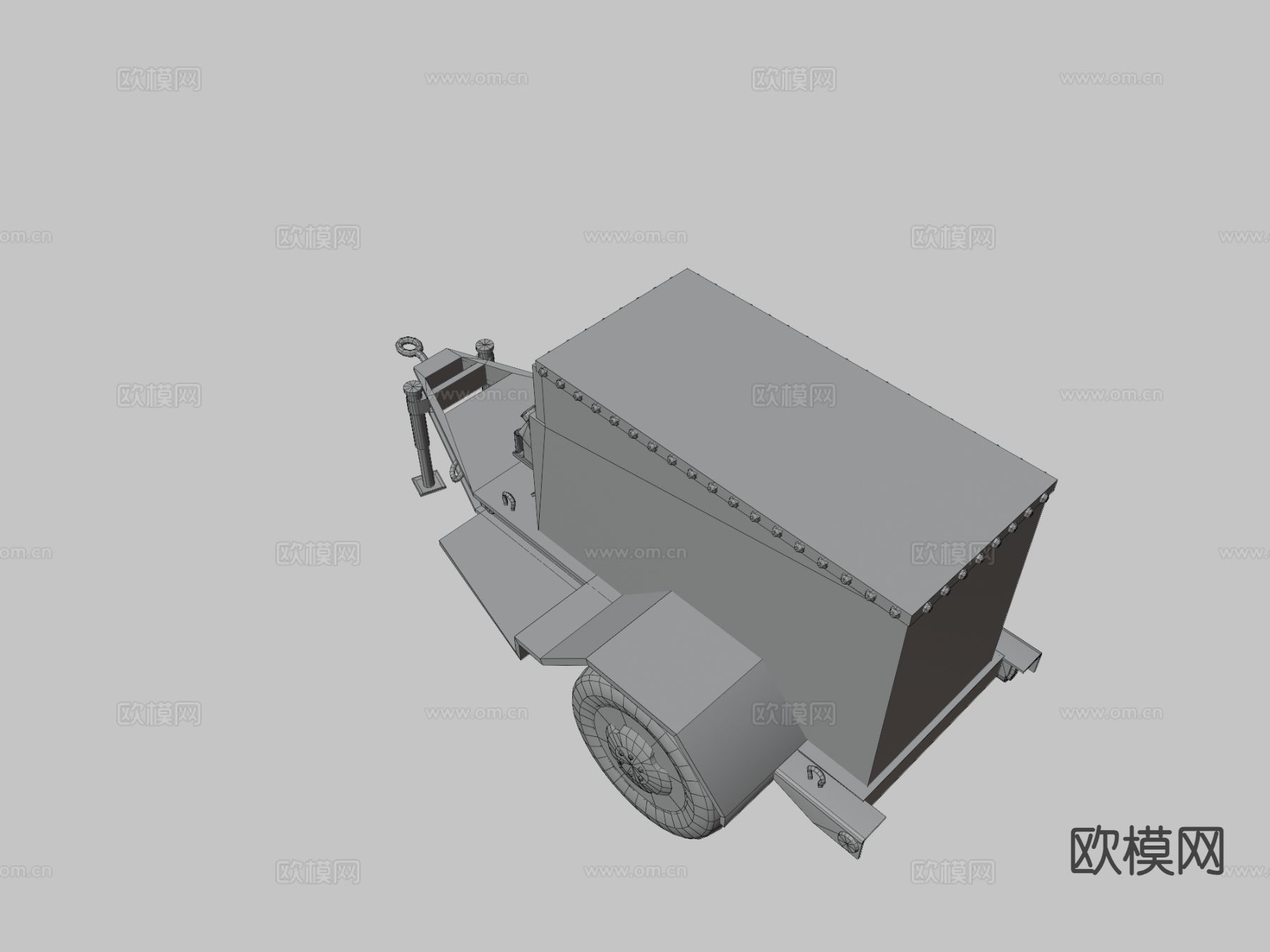 军用发电机3d模型