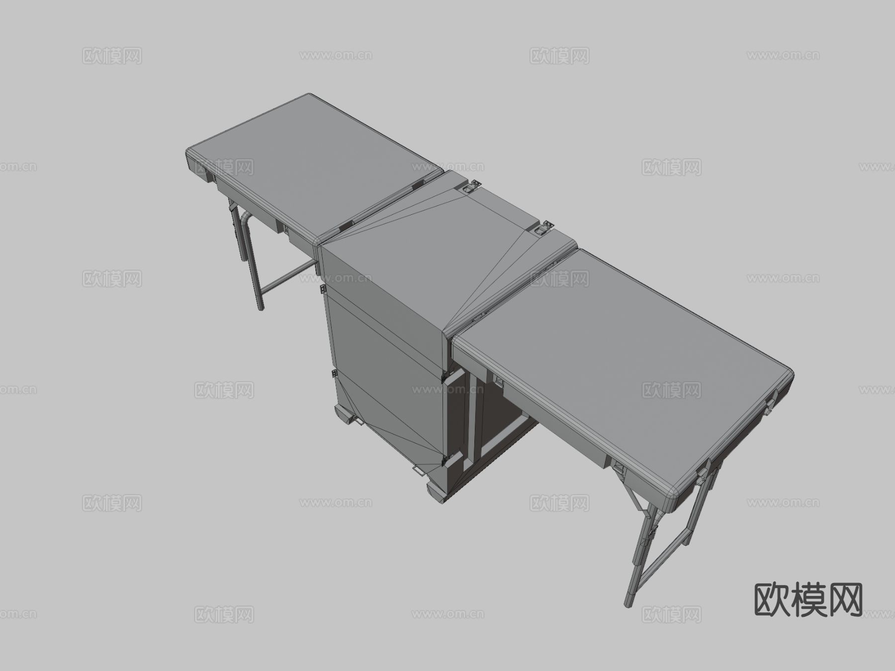 工作台 军事桌3d模型